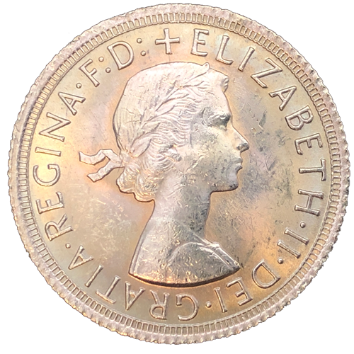 Libra ELIZABETH.II (Antiga)-1966-Frente Libra ELIZABETH.II (Antiga)-1966-Frente