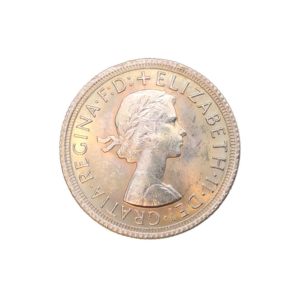 Libra ELIZABETH II (Antiga) 1966-frente