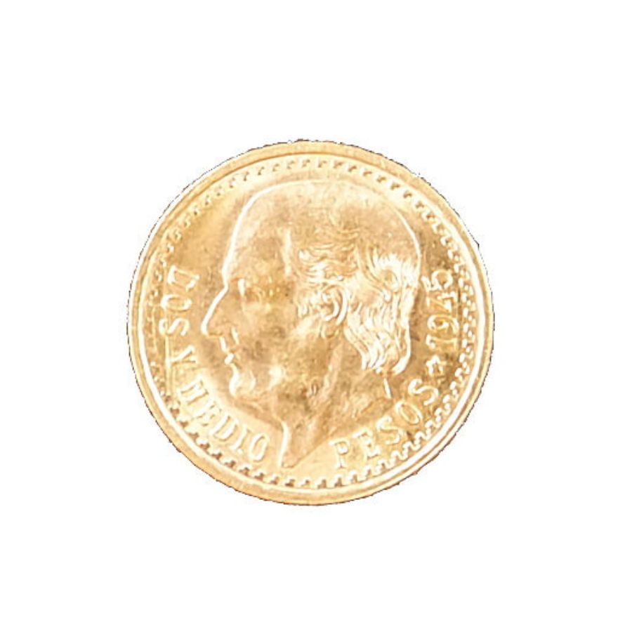 DOS Y MEDIO PESOS ESTADOS UNIDOS MEXICANOS 1945 Gold Suisse