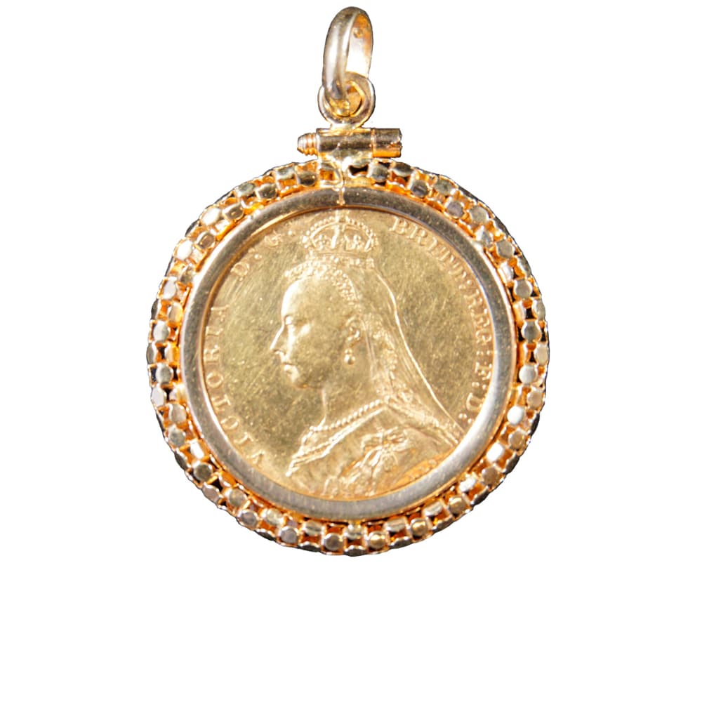 Libra VICTORIA - Diadema (Casada) (com aro 19,2K) - 1891-frente Libra VICTORIA - Diadema (Casada) (com aro 19,2K) - 1891-frente